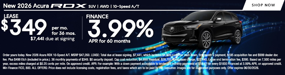 New Acura RDX for Sale | DCH Montclair Acura